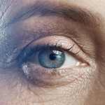 Close-up view of a person's eye.