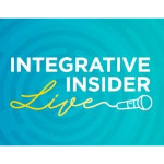 Text says: Integrative Insider Live. Includes an illustration of a microphone.